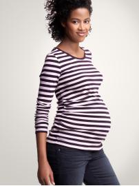Striped supersoft crewneck T