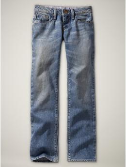 The skinny (faded light wash)