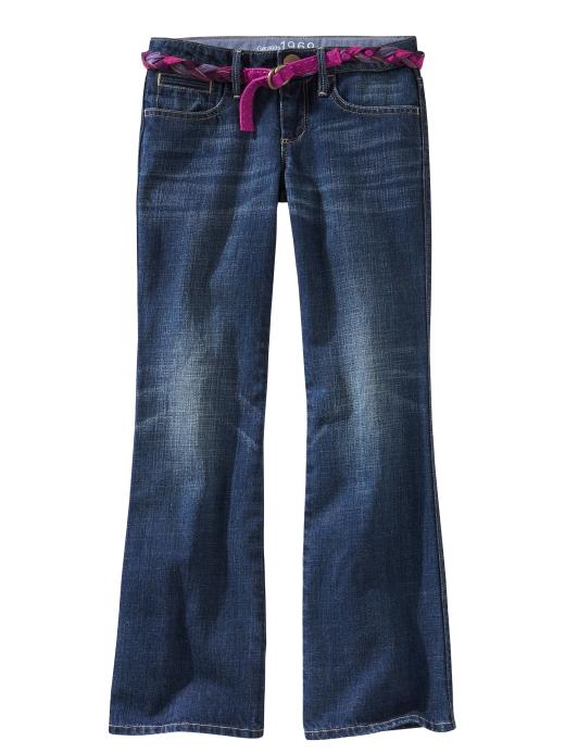 Gap Gap Boot cut jeans belted medium wash Gap Gap Boot cut jeans belted medium wash