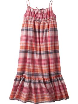 Sparkly plaid maxi dress