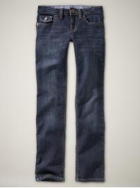 The skinny (faded dark wash)