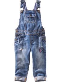 Embroidered overalls