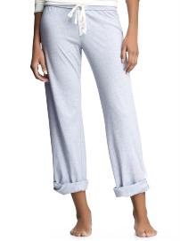 Roll-up raw-edge pants