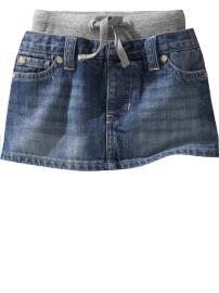 Five pocket 2-in-1 skirt