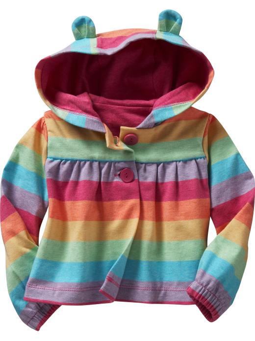 Gap Striped swing hoodie jacket