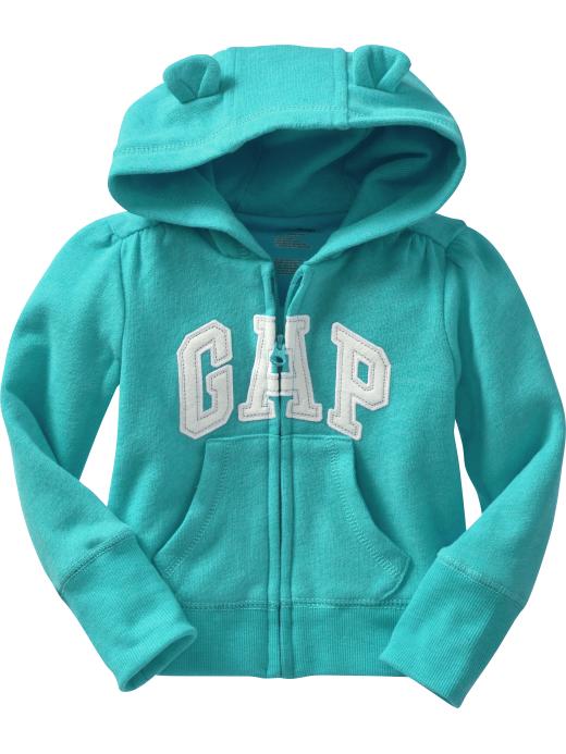 Gap Arch logo zip up bear hoodie