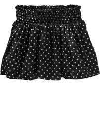 Silky polka dot skirt