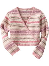 Fair Isle wrap cardigan