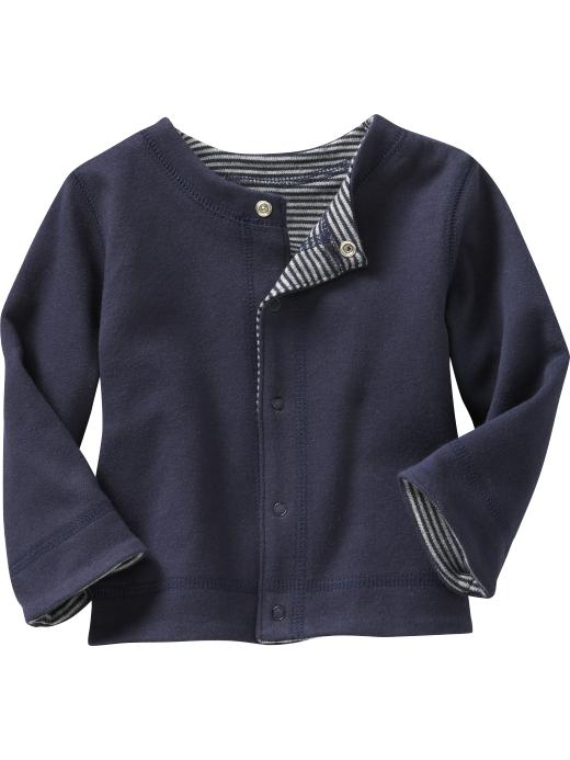 Gap Reversible print knit cardigan