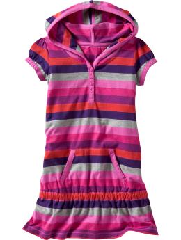 Striped hoodie dress