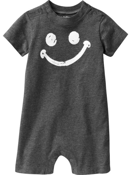 Gap Happy face graphic short one piece