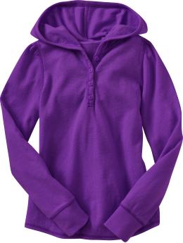 Waffle knit hoodie
