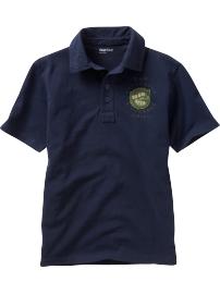 Jersey patch polo