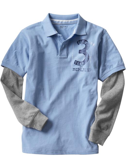 Gap 2 in 1 rugby jersey polo