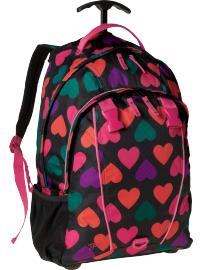 Printed convertible roller backpack