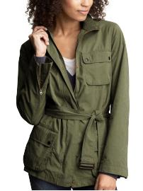 Corduroy-trimmed utility jacket