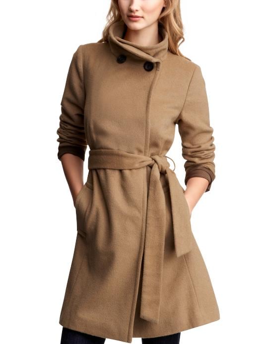 GAP - Wool Blend Funnel Neck Coat