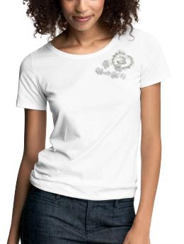 Sequined flower T