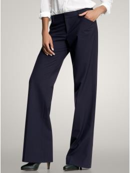 Perfect trouser pants (navy pinstriped) | Gap from gap.com