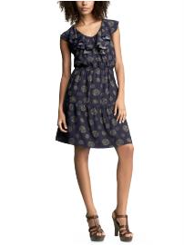 Dotted ruffle dress