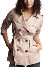 Cropped trench coat