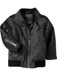 Wool moto jacket