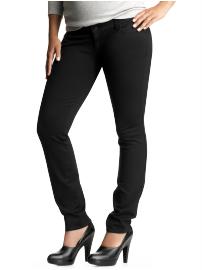 No panel five-pocket ponte pants