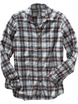 GAP - Single pocket plaid flannel shirt from gap.com