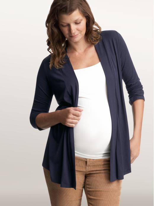 Maternity Knit Open Cardigan