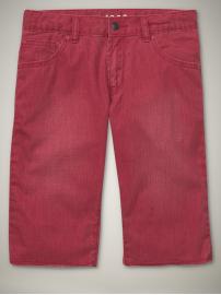 Denim cut-off shorts (colored wash)
