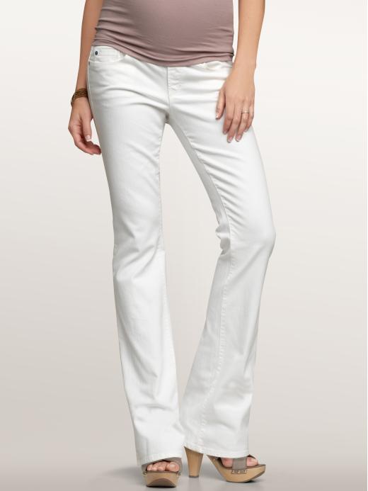 Gap Womens Full Panel Sexy Boot Jeans White Wash