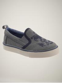 Skull slip-on sneakers
