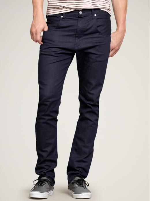 Gap Mens Drop Crotch Skinny Jeans Raw Indigo Wash