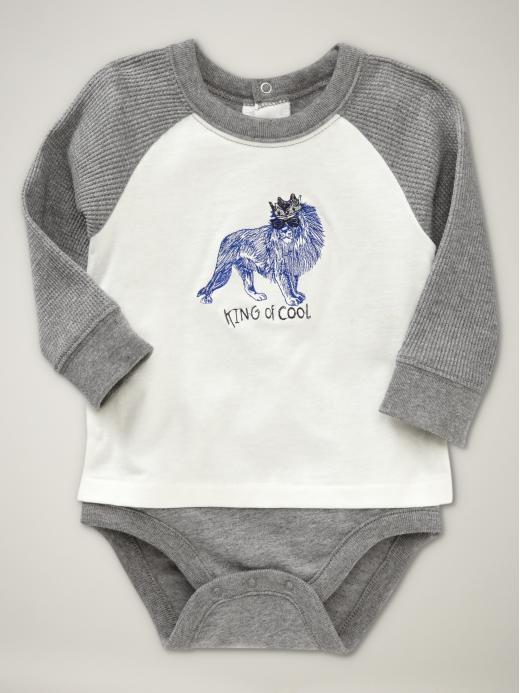 Gap Embroidered Raglan Body Double