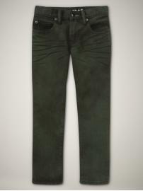 Skinny jeans (dark green wash)