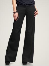 Wide leg trouser pants
