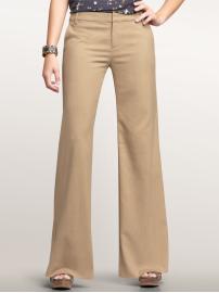 Wide leg trouser pants