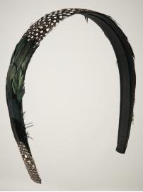 Mixed feather headband