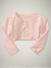 Puff-sleeve cardigan