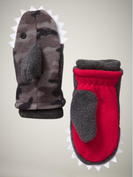 Gap Fleece Shark Mittens