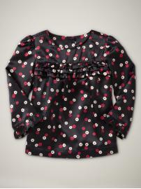 Ruffle front top