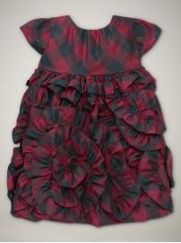 Plaid ruffle dress