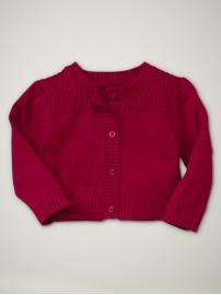 Cropped knit cardigan