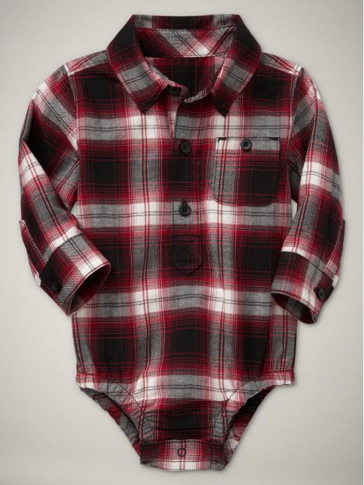 Gap Plaid Flannel Bodysuit