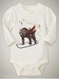 Holiday bear bodysuit