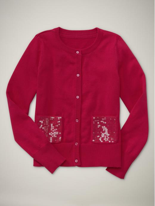 Gap Sequin Pocket Cardigan