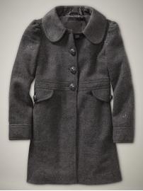Puff-sleeve sparkle coat