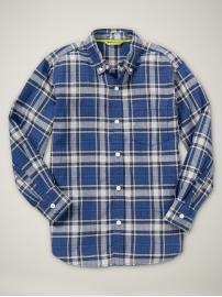 Woven plaid shirt