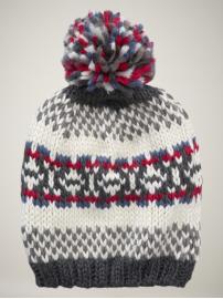Fair Isle pom-pom hat