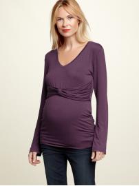 Twisted empire-waist T